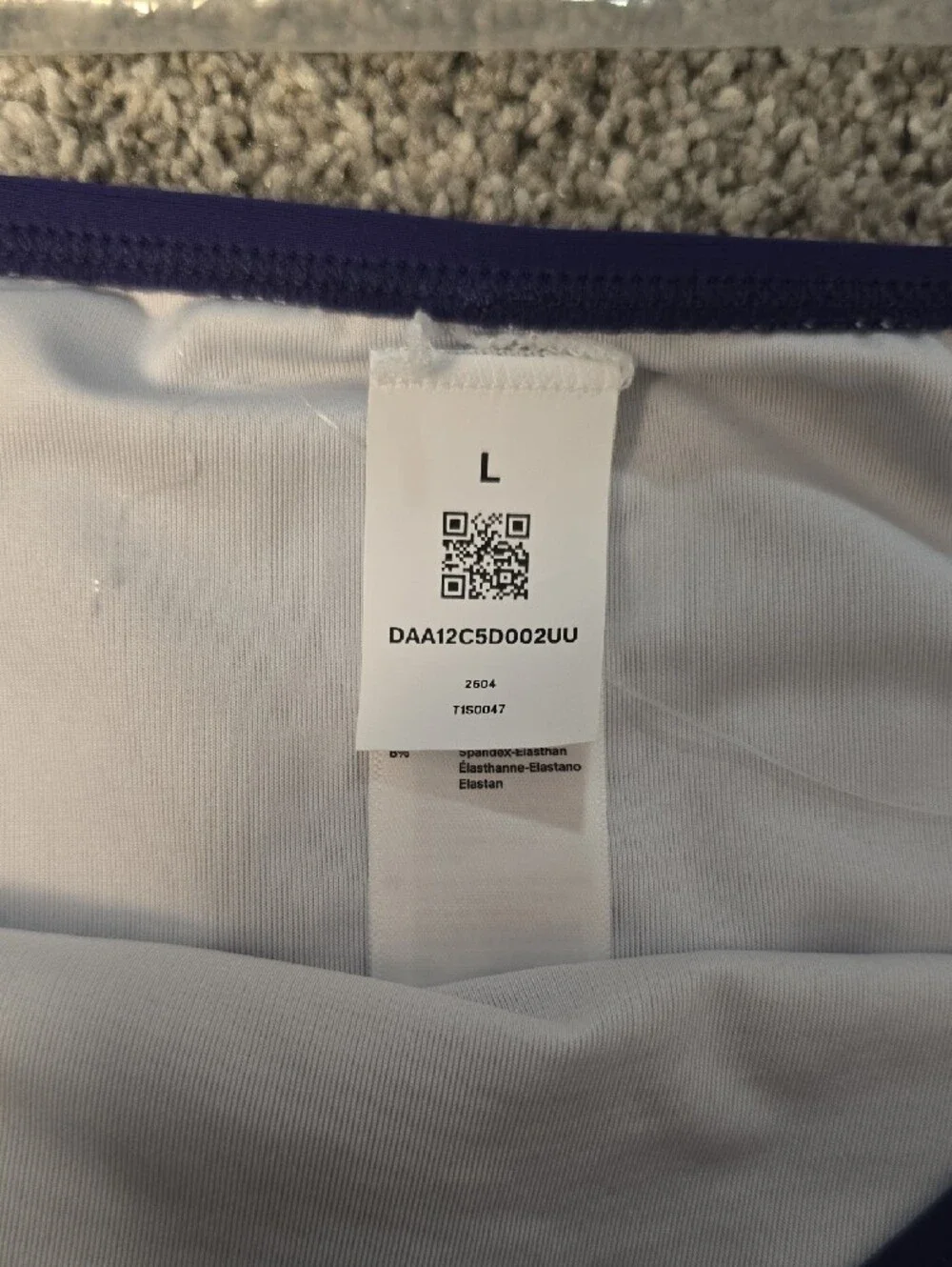 Cupshe Blue High-Waist Swim Bottoms Large Nwt